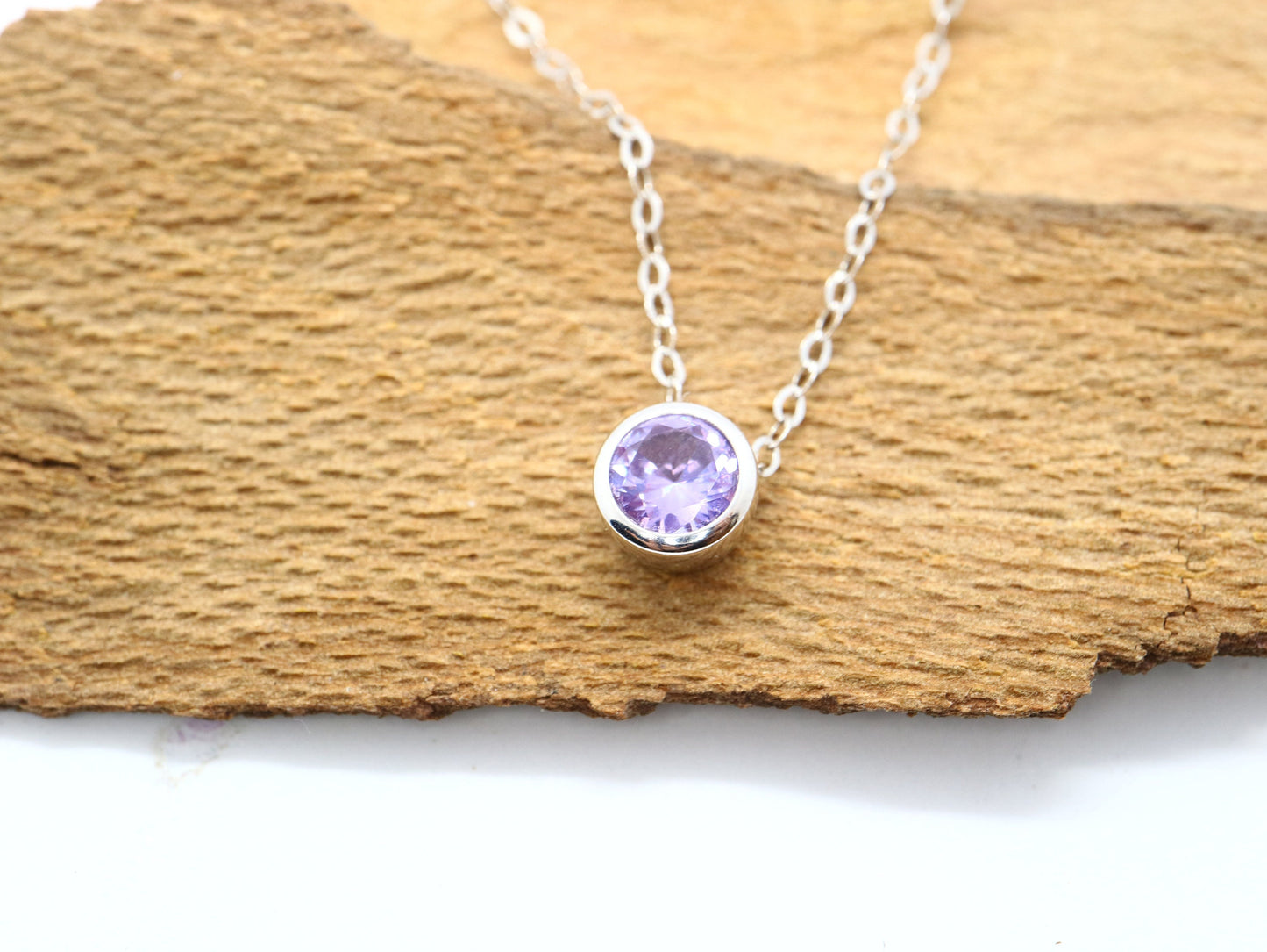 925 Sterling silver lab Alexandrite pendent, Round Alexandrite pendent