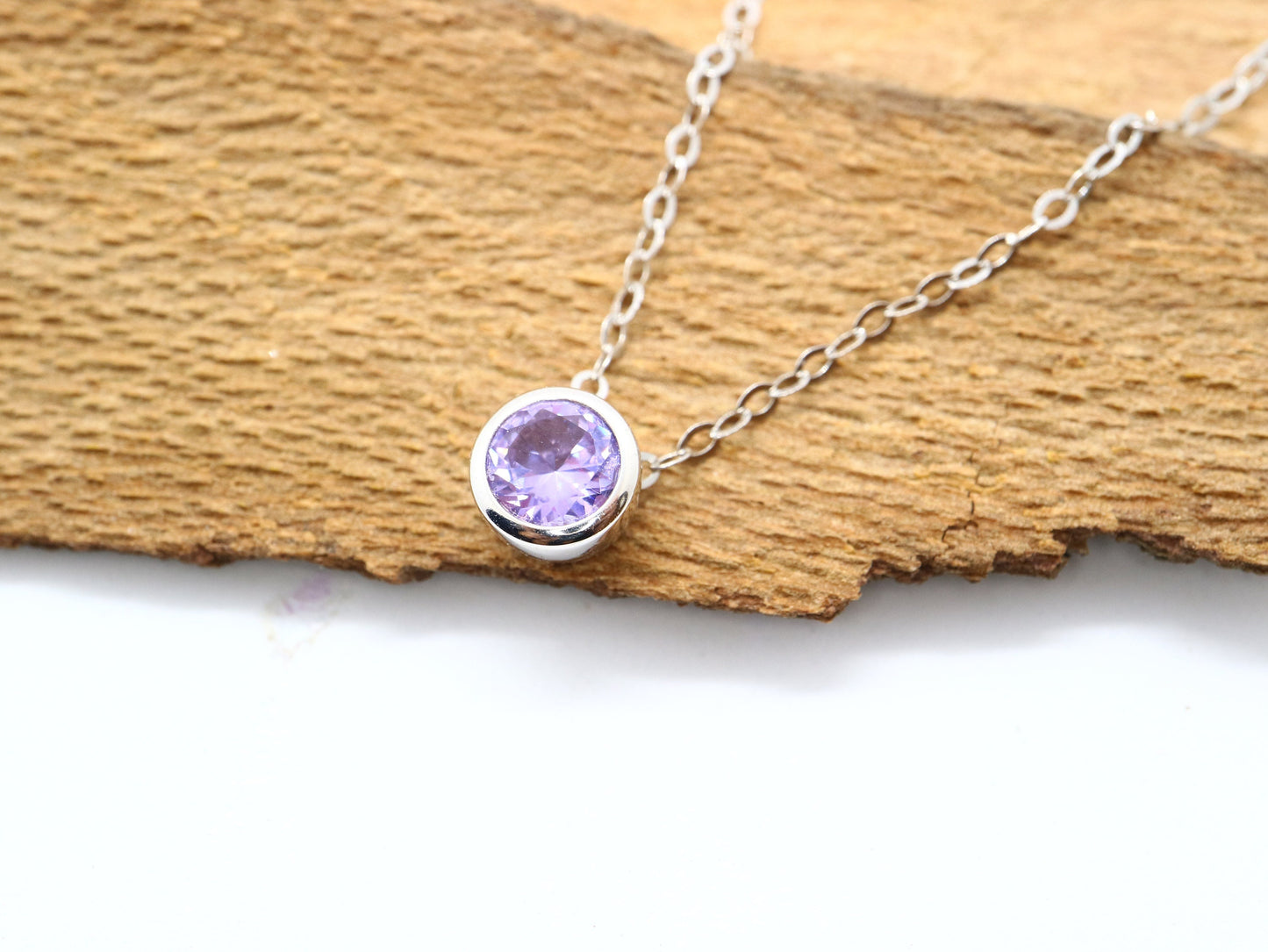 925 Sterling silver lab Alexandrite pendent, Round Alexandrite pendent