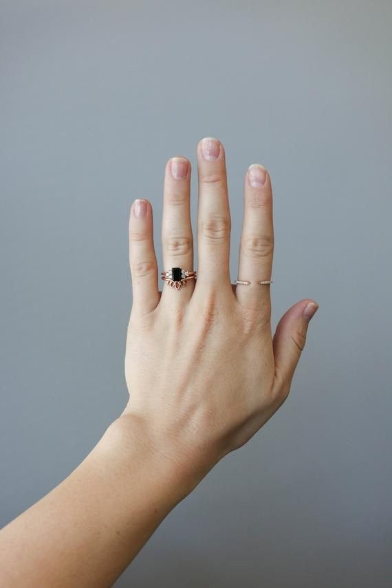 Onyx Engagement Ring