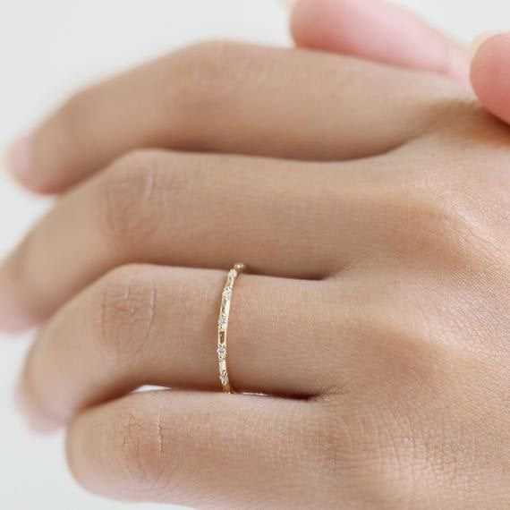 diamond wedding band, half eternity diamond band, delicate diamond ring, minimalist diamond ring, simple wedding band, dainty wedding band