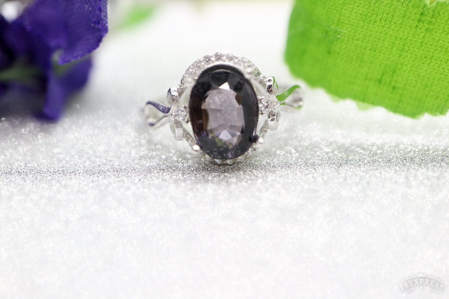 Sterling silver Black gemstone ring, silver spinel ring, Vintage promise ring, Anniversary Gift For Her Women, Promise Unique Silver ring