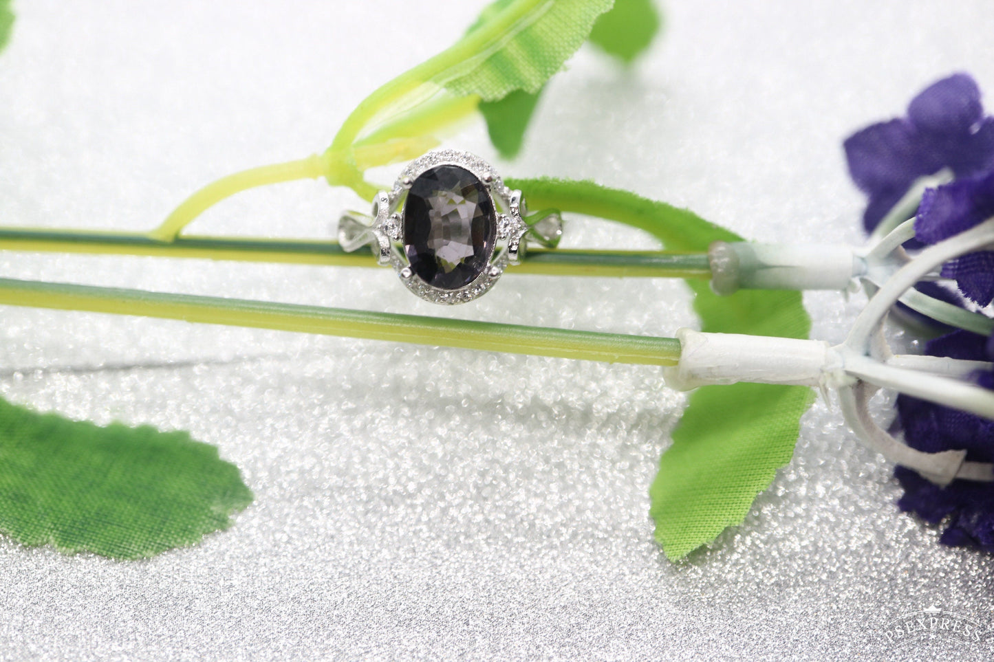 Sterling silver Black gemstone ring, silver spinel ring, Vintage promise ring, Anniversary Gift For Her Women, Promise Unique Silver ring