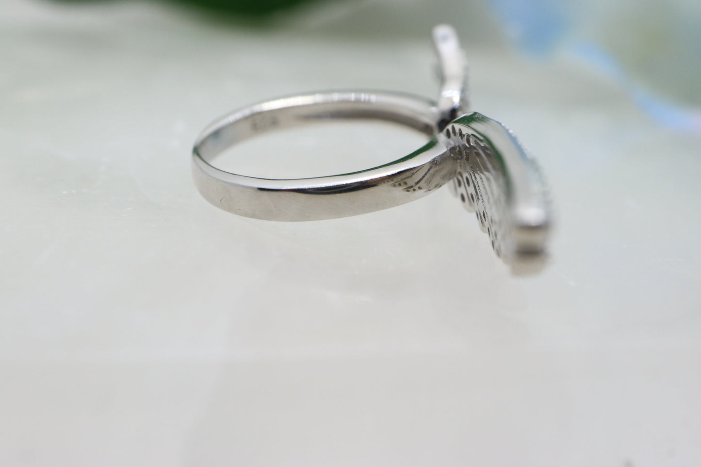 Silver angle  wings ring, Anniversary gifts, Stacking ring, Inspired silver ring, Handmade jewelry