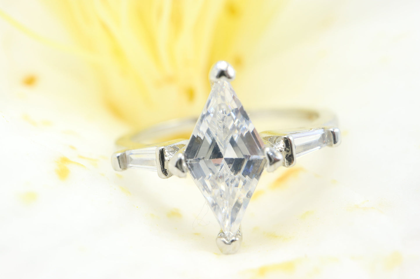 Marquise moissanite engagement ring, marquise cut engagement ring, marquise art deco ring, 14k white gold moissanite and Marquise Ring