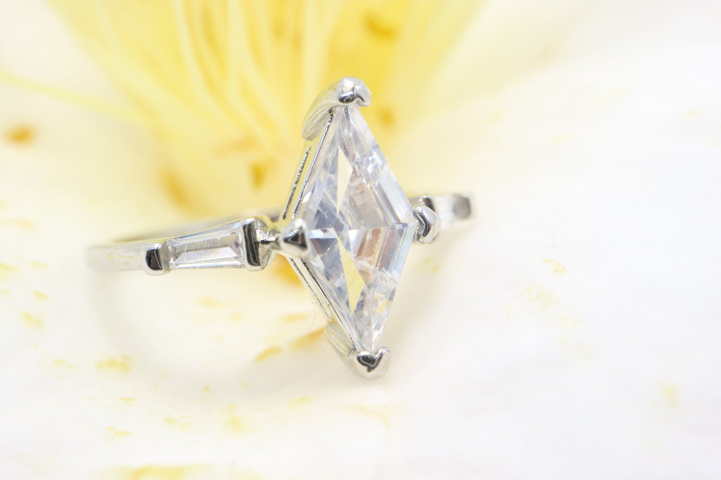 Marquise moissanite engagement ring, marquise cut engagement ring, marquise art deco ring, 14k white gold moissanite and Marquise Ring