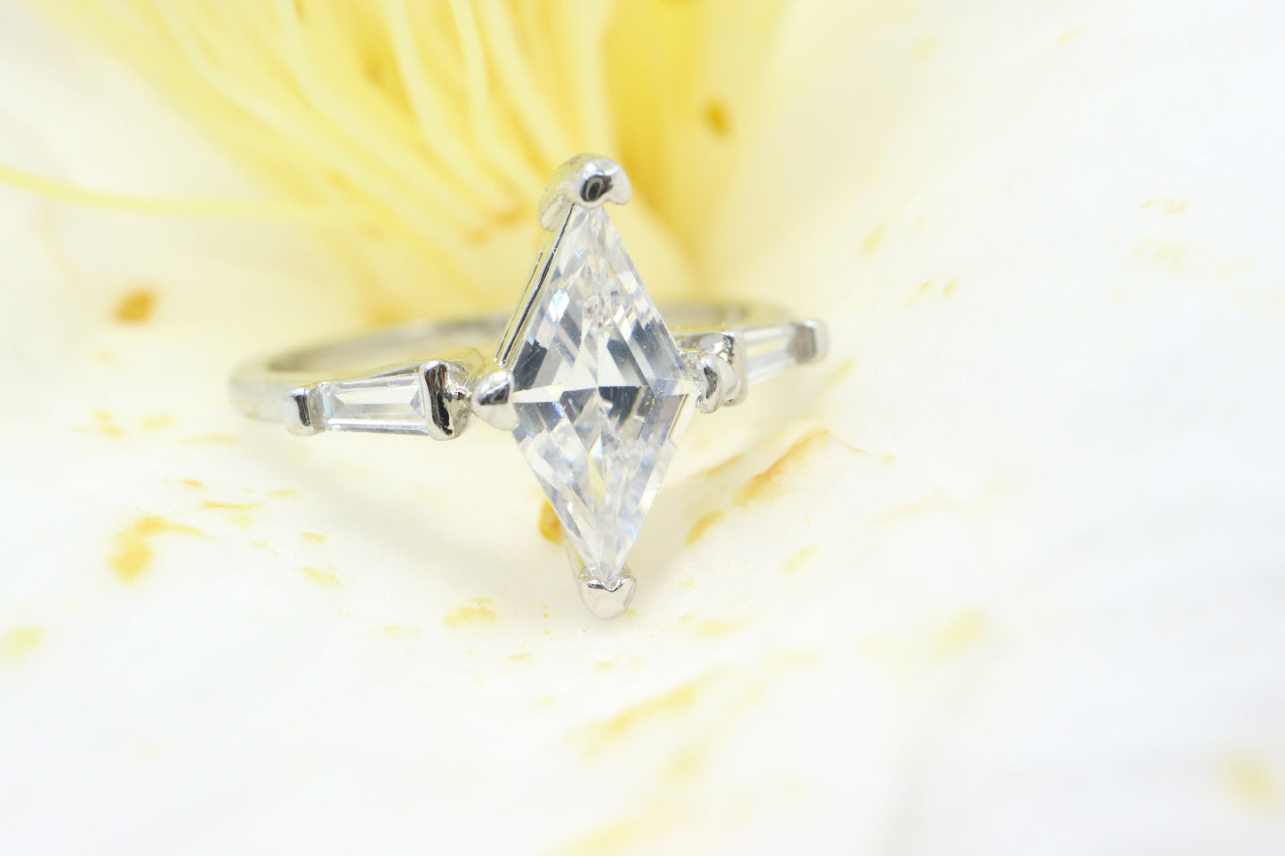 Marquise moissanite engagement ring, marquise cut engagement ring, marquise art deco ring, 14k white gold moissanite and Marquise Ring