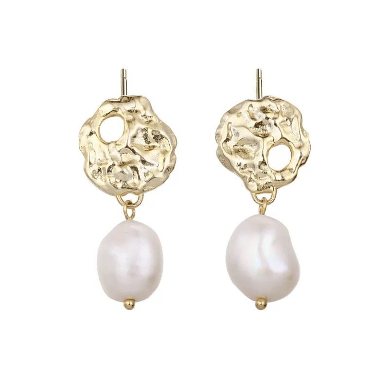 925 sterling silver pearl drop earring, Anniversary ring