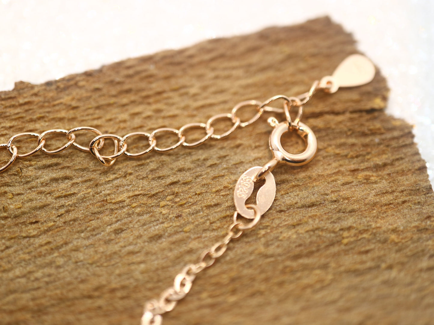 Sterling silver star moon necklace, Rose gold plated necklace