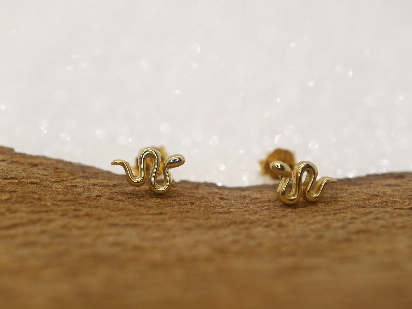 Snake sterling silver earring, Sterling silver earring