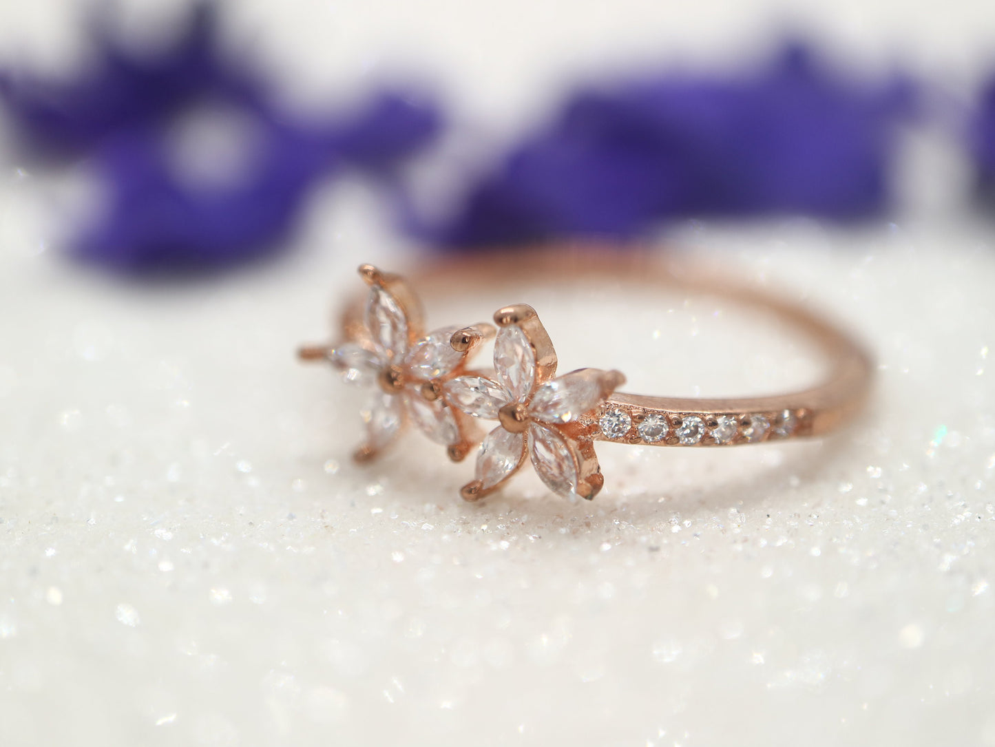 Moissanite promise ring- anniversary gift, birthday gift for her