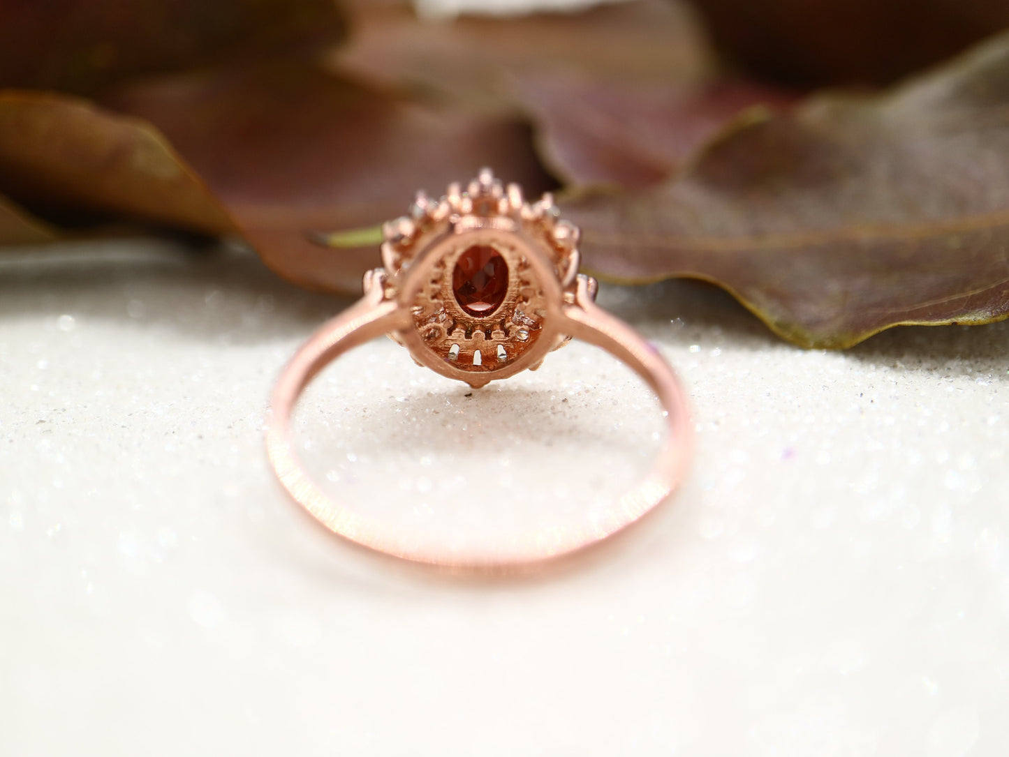 Art Deco garnet ring, Sterling silver starburst ring, vintage garnet and CZ ring, Red gemstone ring, Anniversary gift