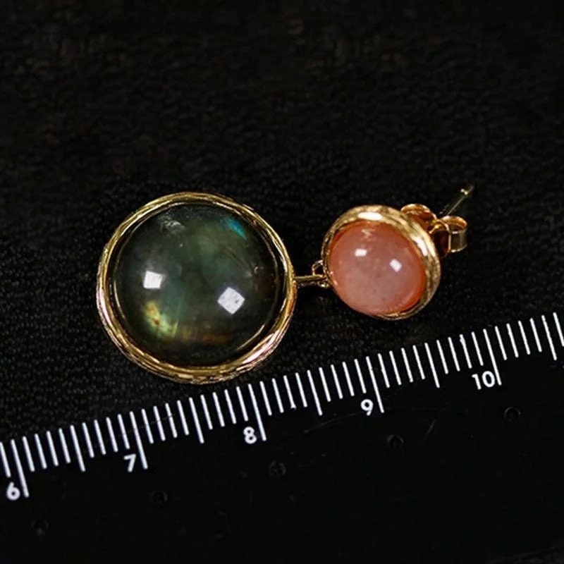 925 sterling silver gemstone earring