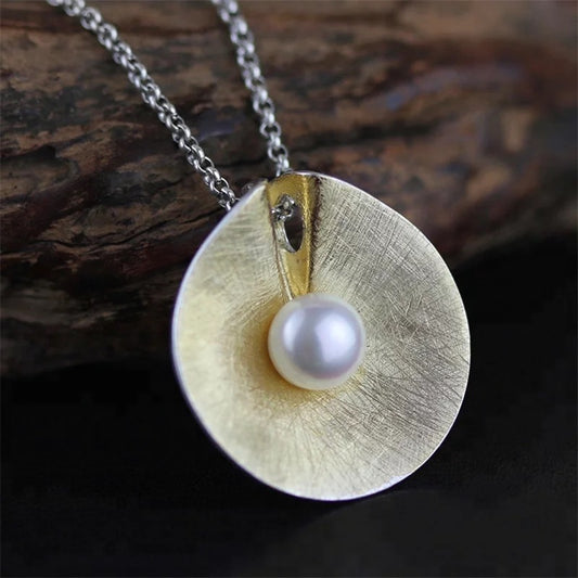 Sterling silver pearl pendent